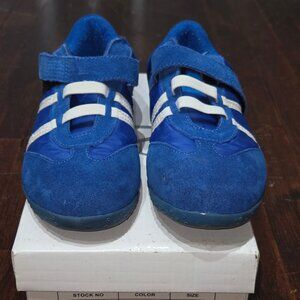 AJ Valenci Blue Leather Sneaker
